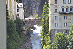 Wasserfall in Bad Gastein auf Etappe Dorfgastein bis Spittal
