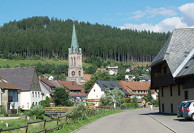 Kirchturm in Vöhrenbach