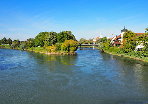 Zusammenfluss von Wörnitz und Donau