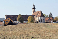 Blick auf das Kloster Sulz